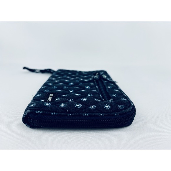 Vera Bradley Quilted Blue Classic Medium Size Wallet Flowers Wristlet‎ - Picture 5 of 9